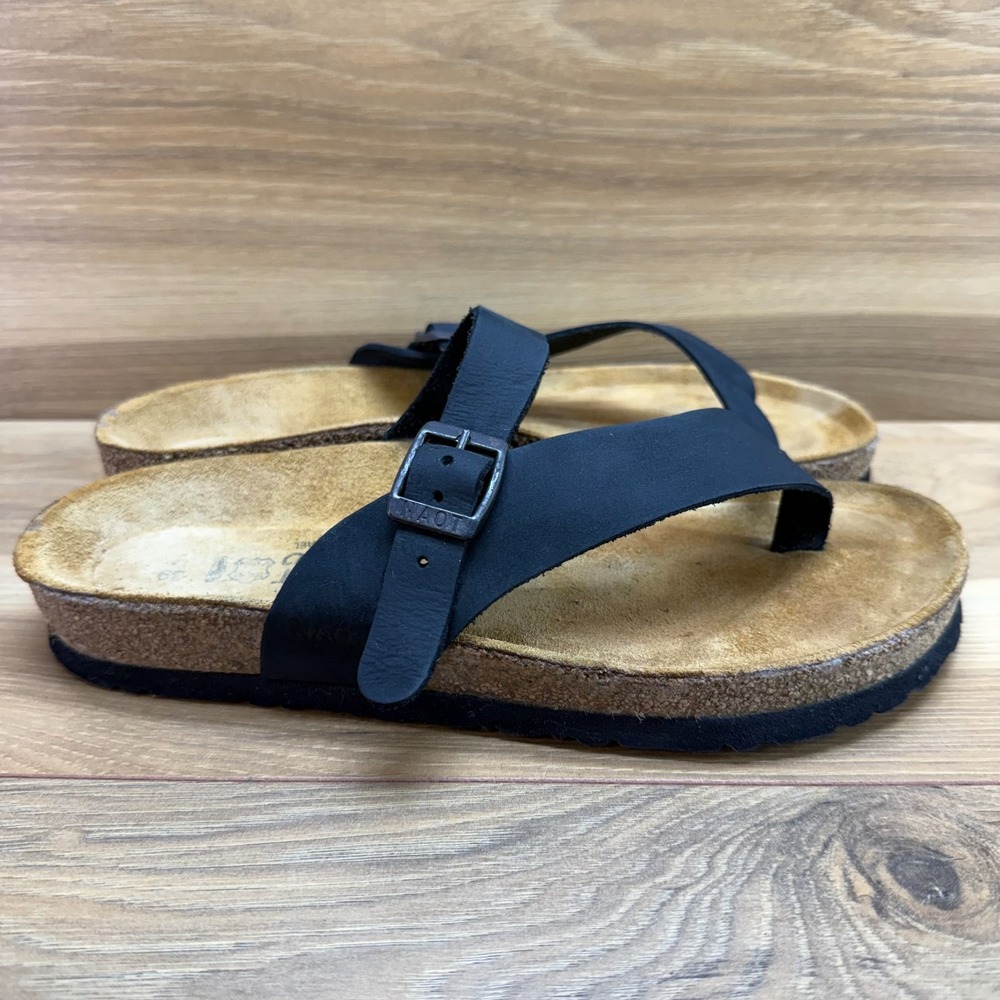 NAOT Helen Leather Sandals Womens 8 EU 39 Comfort Walking Minimalist Travel